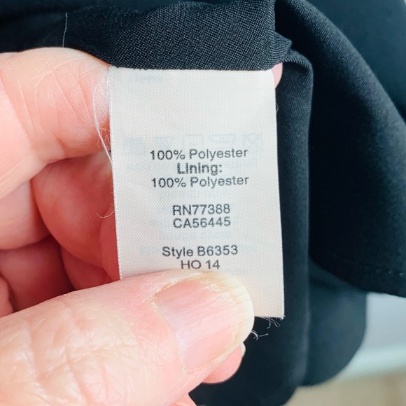 Madewell Dress Black 'Folio' Crepe Overlay Top Formal Professional Office Size 4 - Picture 6 of 7